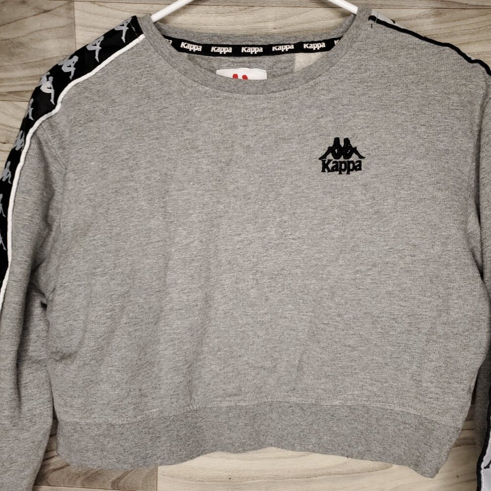 Kappa Boxy Cropped Monogram Pullover Sweatshirt W… - image 2